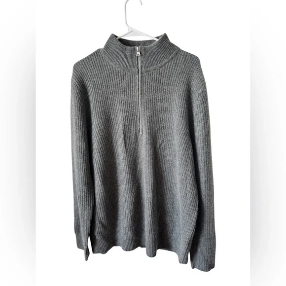 Jenni Kayne half zip Wool and Cashmere blend sweater Size L - Picture 7 of 12